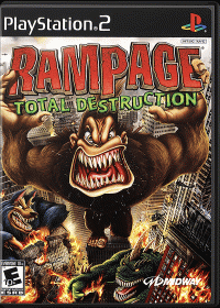 Rampage Total Destruction PAL Playstation 2 PAL box art
